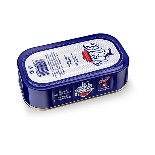 bledi sardine with vegetable oil can 125 gram